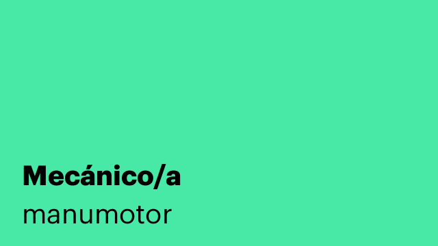 Mecánico/a