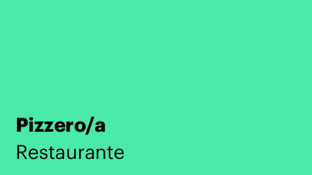 Pizzero/a