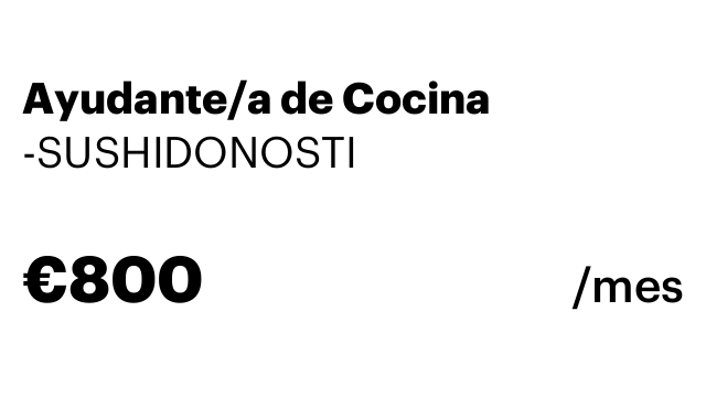 Ayudante/a de Cocina