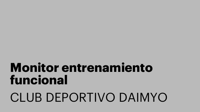 Monitor entrenamiento funcional