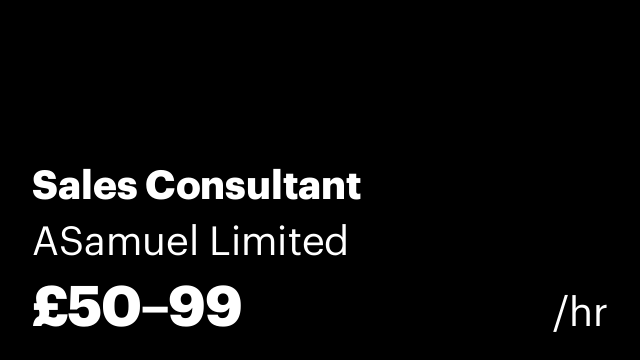 Sales Consultant