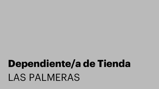 Dependiente/a de Tienda