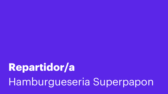 Repartidor/a