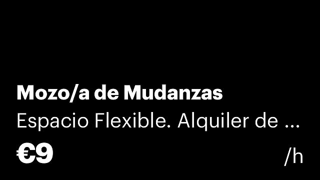 Mozo/a de Mudanzas