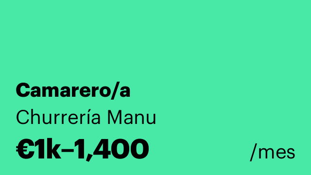 Camarero/a