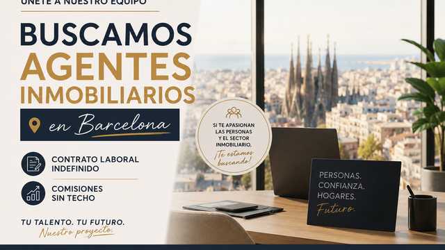 Asesor/a Inmobiliario/a – Contrato Indefinido + Sueldo Fijo + Comisiones