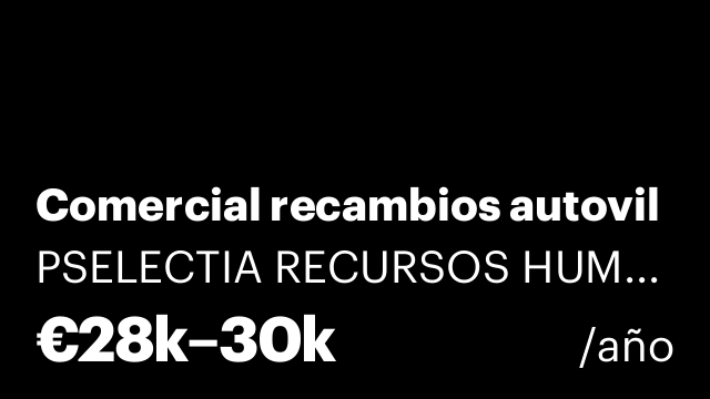 Comercial recambios autovil