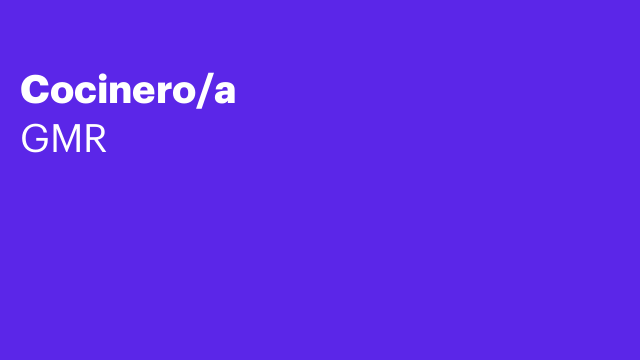 Cocinero/a