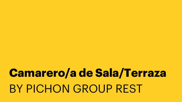 Camarero/a de Sala/Terraza