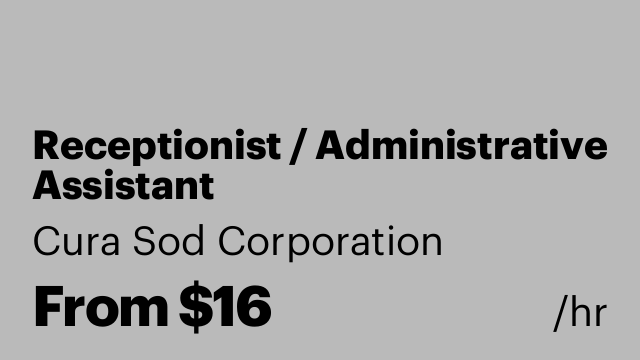 Receptionist / Administrative Assistant