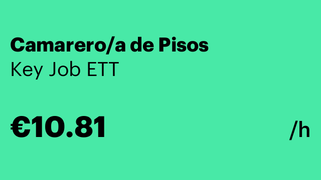 Camarero/a de Pisos