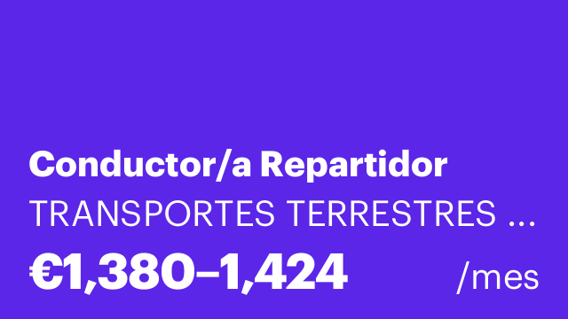 Conductor/a Repartidor