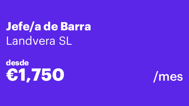 Jefe/a de Barra