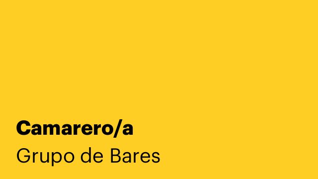 Camarero/a
