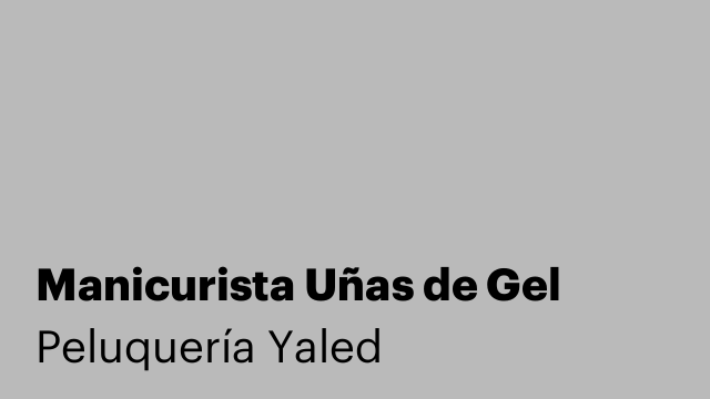 Manicurista Uñas de Gel