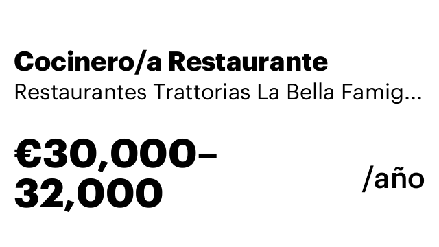 Cocinero/a Restaurante