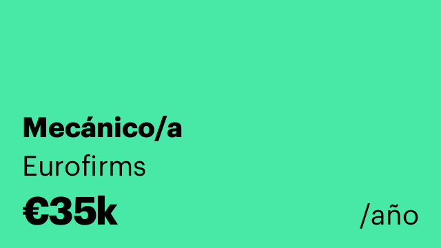 Mecánico/a