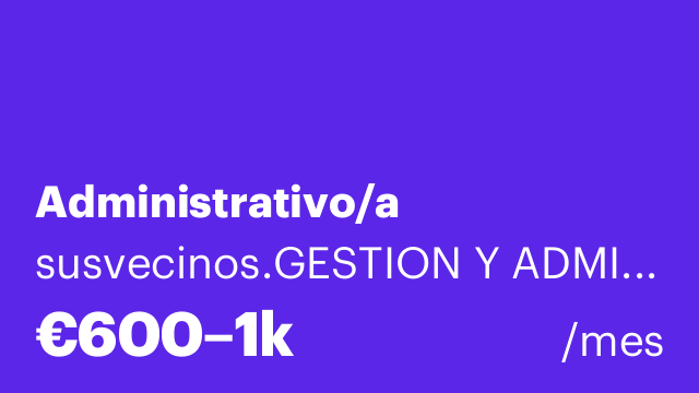 Administrativo/a