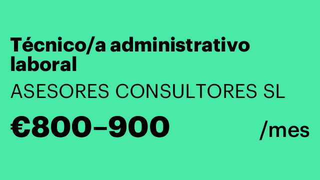Técnico/a administrativo laboral