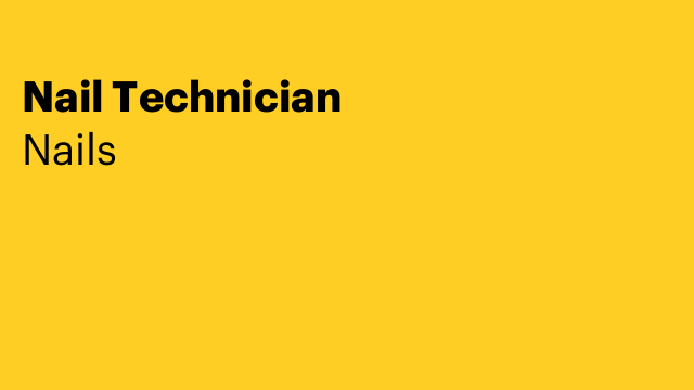Nail Technician