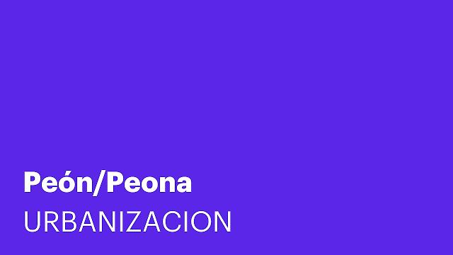 Peón/Peona