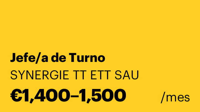 Jefe/a de Turno