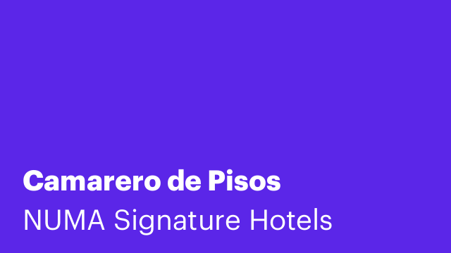 Camarero de Pisos
