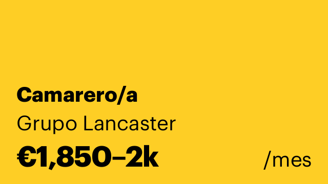 Camarero/a