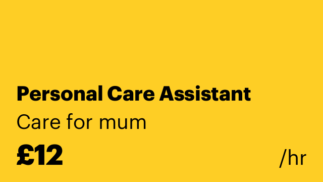 Personal Care Assistant