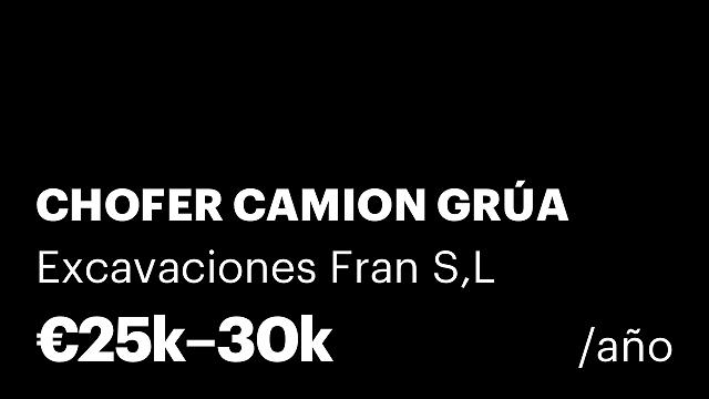 CHOFER CAMION GRÚA