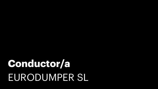 Conductor/a