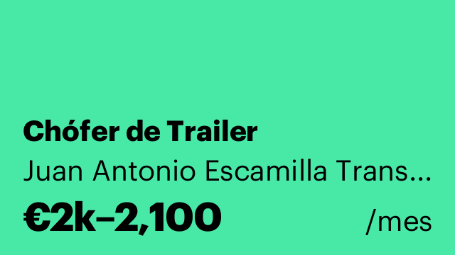 Chófer de Trailer