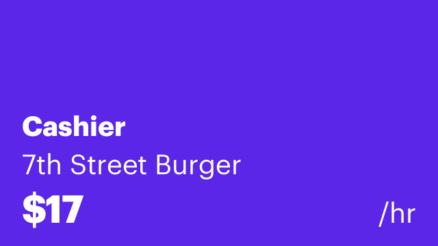 Cashier