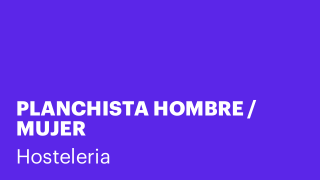 PLANCHISTA HOMBRE / MUJER