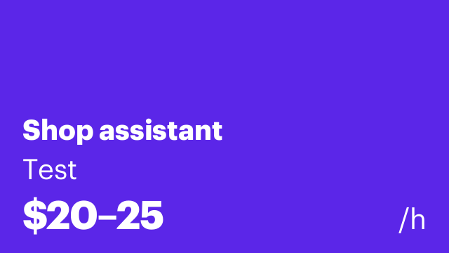 Shop assistant