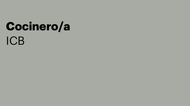 Cocinero/a