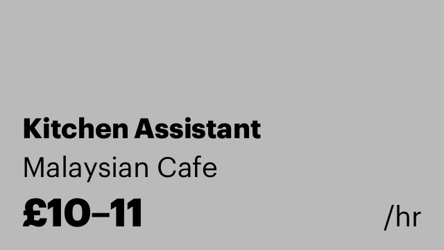 Kitchen Assistant
