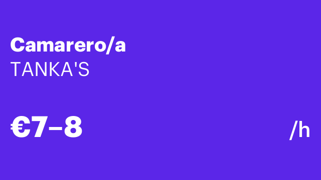 Camarero/a