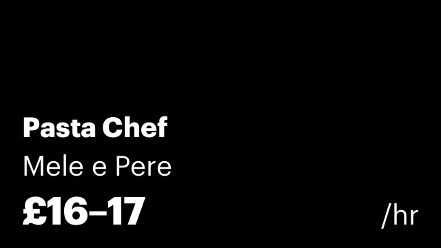 Pasta Chef