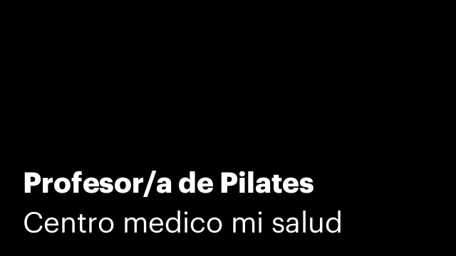 Profesor/a de Pilates