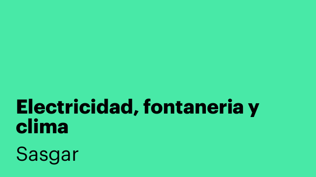 Electricidad, fontaneria y clima