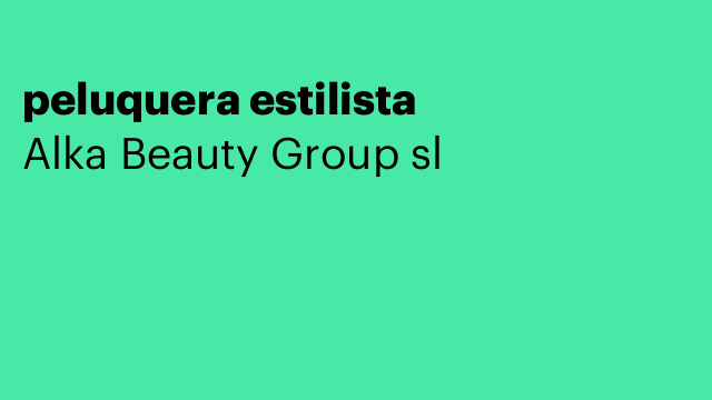 peluquera estilista