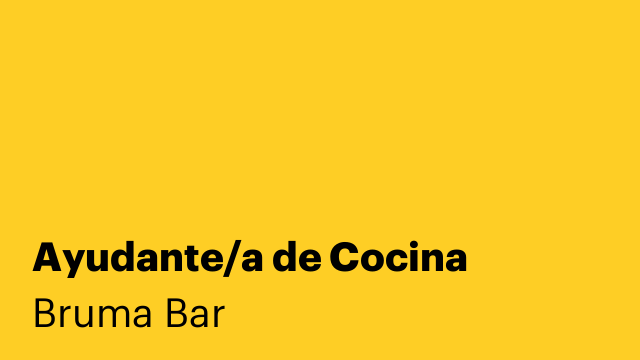 Ayudante/a de Cocina