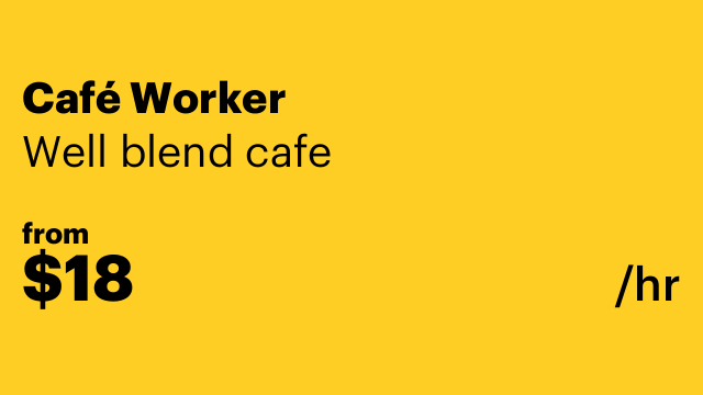 Café Worker