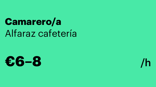 Camarero/a