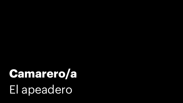 Camarero/a