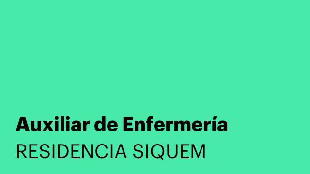 Auxiliar de Enfermería