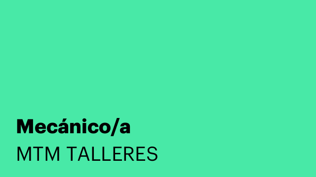 Mecánico/a