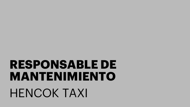 RESPONSABLE DE MANTENIMIENTO