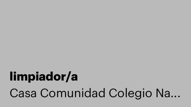 limpiador/a